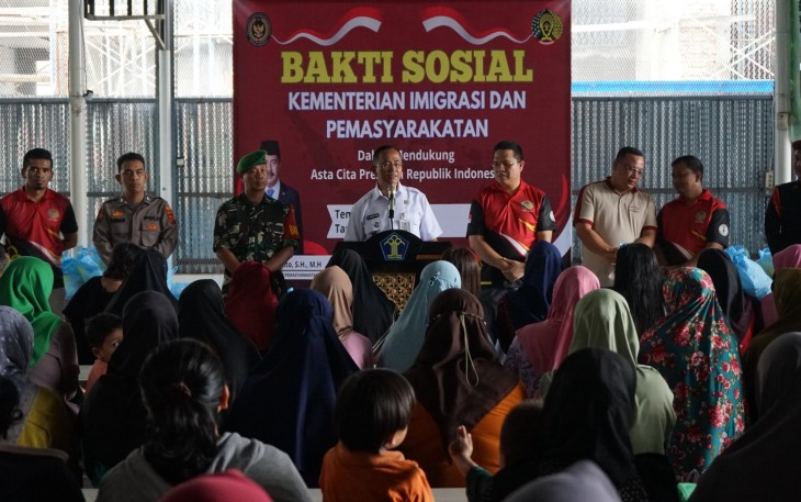 Lapas Kelas I Medan Gelar Bakti Sosial kepada Masyarakat Sekitar.