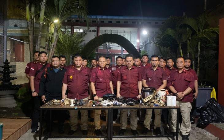 Lapas Kelas I Medan Rutin Gelar Razia di Blok Hunian WBP.