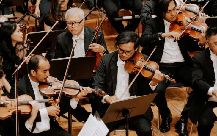 Perhelatan orkestra di Jakarta, Sabtu (15/2)