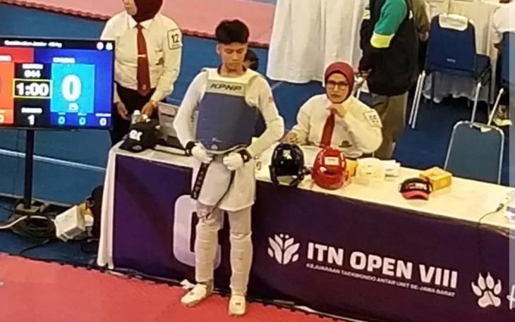 Nadhir Brian Atlet Taekwondo Kota Depok 