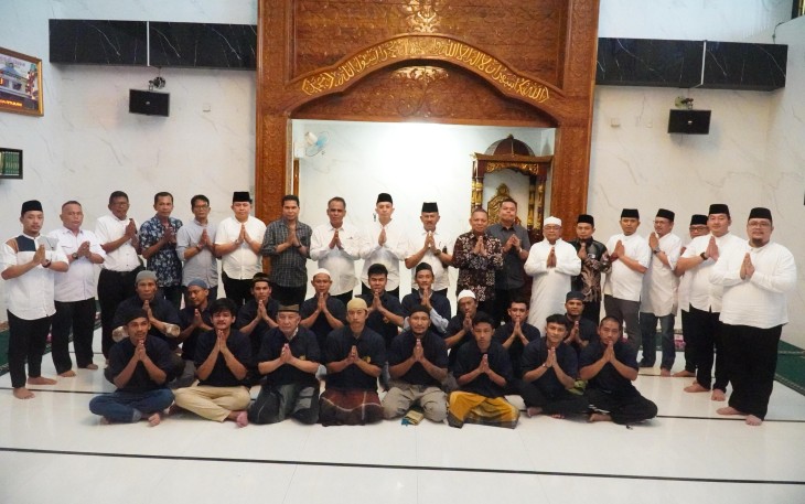 Poto Bersama Usai Gelaran Punggahan Bersama Warga Binaan di Rutan I Medan