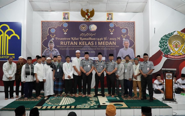 Rutan Kelas I Medan Gelar Pesantren Kilat.