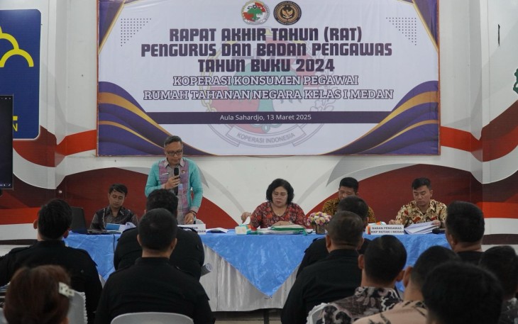Rutan Kelas I Medan Gelar Rapat Tahunan