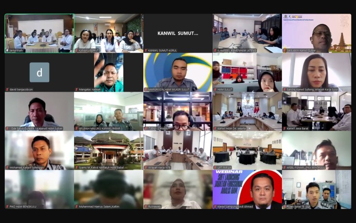 Kanwil Kementerian HAM Sumut Mengikuti Arahan Sekjen Tentang Pedoman Penting.