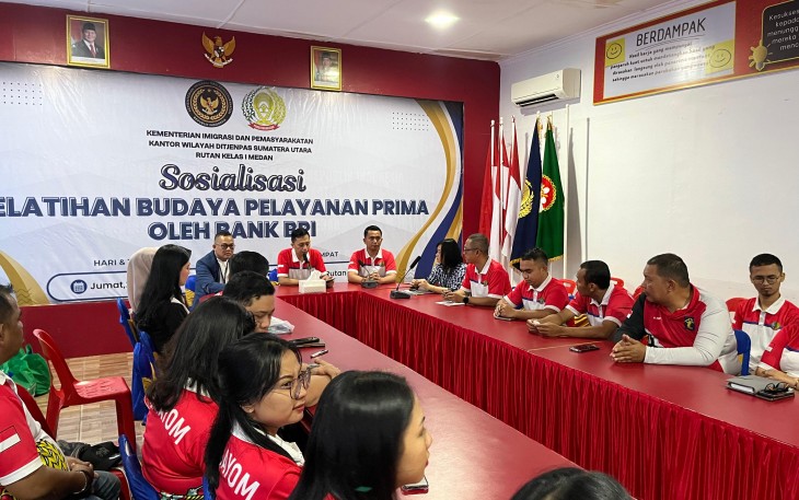Rutan Kelas I Medan Gelar Sosialisasi Bersama BRI.