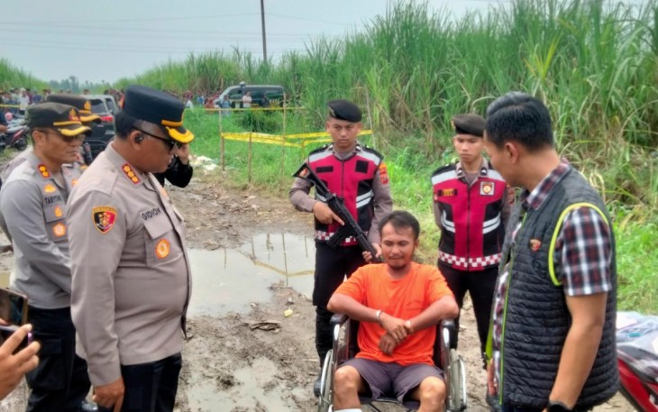 Pelaku Pembunuhan di Kebun Tebu Diski Desa Sai Semayang
