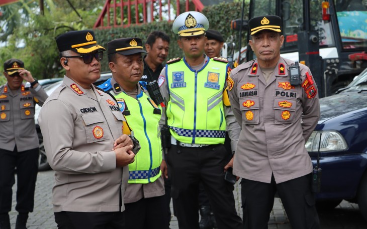 Kapolrestabes Cek Kesiapan Pos PAM Idul Fitri