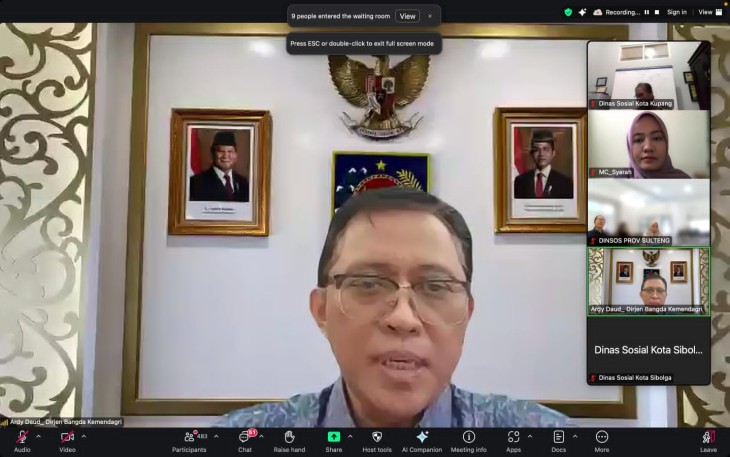 Dirjen Bangda Kemendagri Restuardy Daud 