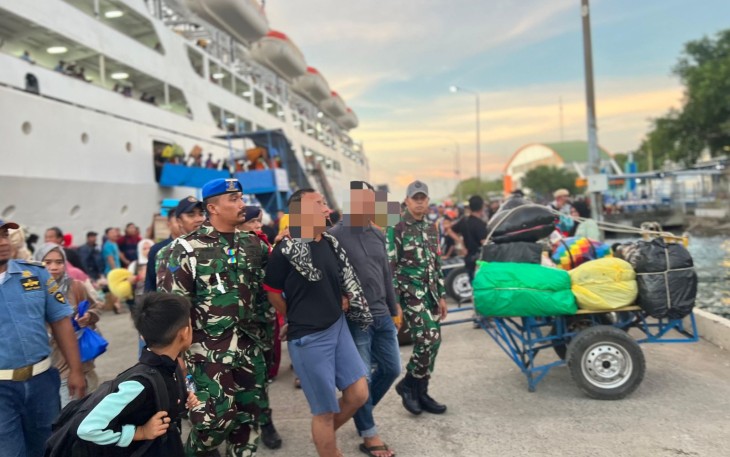TNI AL Berhasil Tangkap Pelaku Pencurian di Atas Kapal Pelni KM Bukit Siguntang