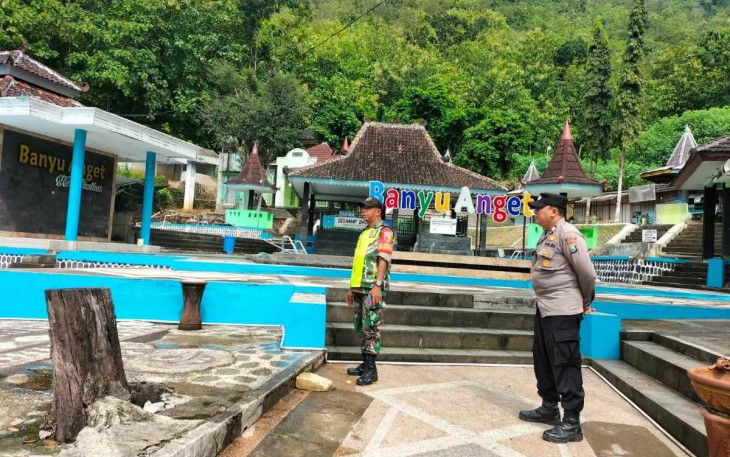 Pengamanan mudik lebaran di lokasi wisata
