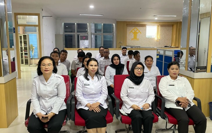 Kakanwil KemenHAM Sumut-Kepri Beserta Jajaran Ikuti Secara Daring Kegiatan Pembukaan Pembekalan HAM Dasar 