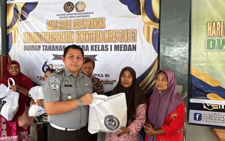 Rutan Kelas I Medan Gelar Baksos Dalam Rangka HBP ke-61 