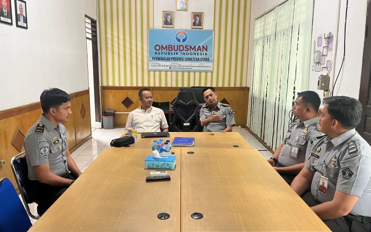 Rutan Kelas I Medan Lakukan Kunjungan Kerja ke Ombudsman RI Perwakilan Sumut