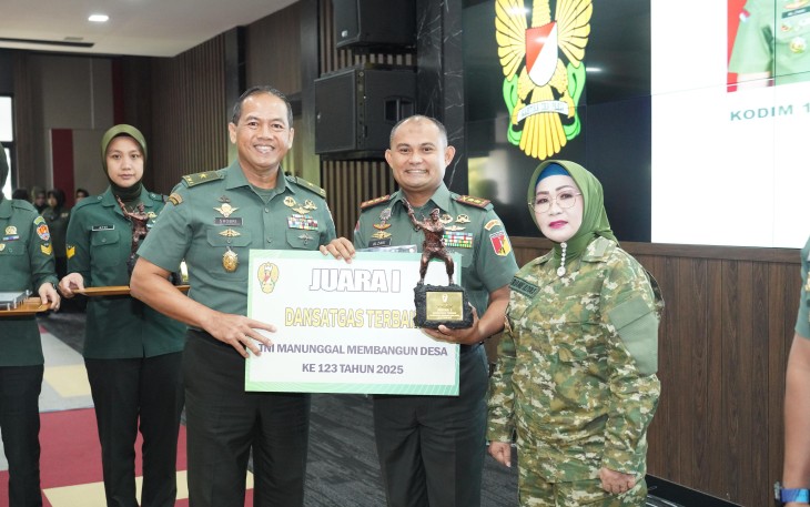 Program TNI Manunggal Membangun Desa (TMMD) menjadi wujud nyata sinergi antara TNI
