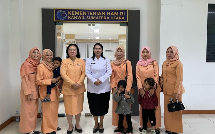 Kementerian HAM Sumut-Kepri Ikuti Acara Pengukuhan DWP Kementerian HAM