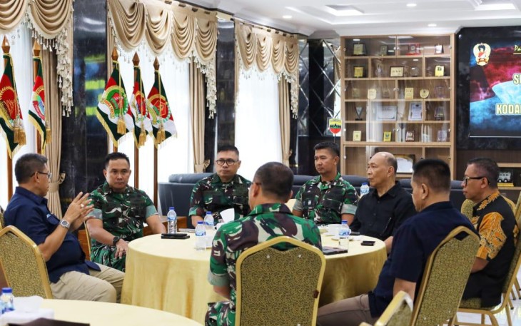 Pangdam I/BB Mayjen TNI Rio Firdianto Terima Kunjungan Silaturahmi.