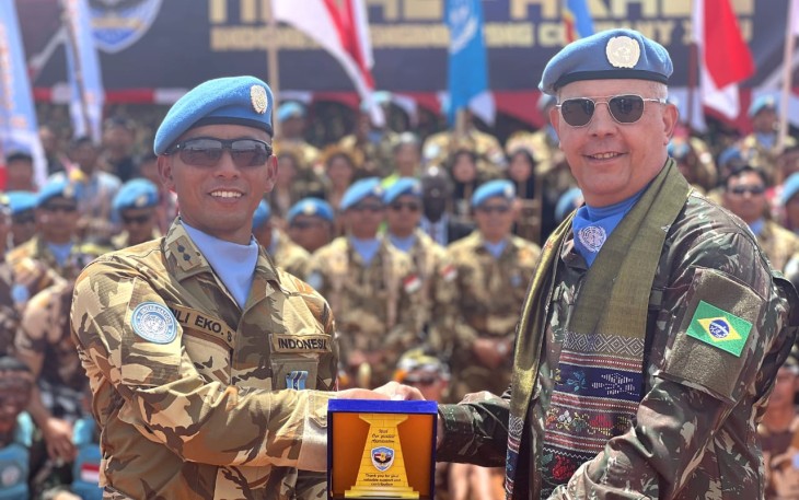 Satgas TNI Kontingen Garuda Raih Medali Kehormatan Dari PBB