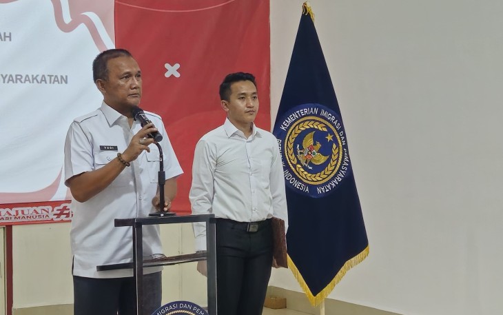 Kakanwil Ditjenpas Sumut Sampaikan Motivasi kepada Warga Binaan Pada Momen Pemberian Remisi Khusus.