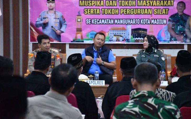 Silaturahmi Kapolres Madiun Kota dengan Tokoh Pencak Silat Jalin Kerja Sama