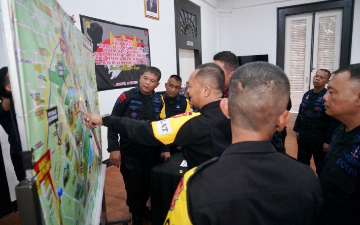 Brimob Polda Metro Jaya Gelar Gladi Posko dan Tactical Wall Game Jelang Sidang Internasional PUIC ke-19 di Jakarta
