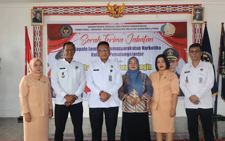 Kakanwil Ditjenpas Sumut Usai Pelantikan Kalapas Kelas IIA Pematang Siantar.
