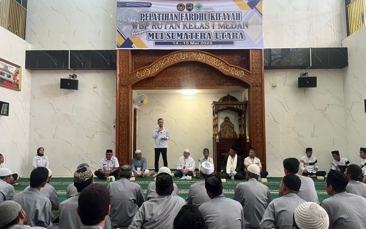 Rutan Kelas I Medan Bekerjasama Dengan MUI Sumut Adakan Pelatihan.