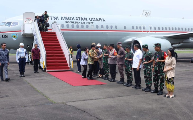 Pangdam I/BB Mayjen TNI Rio Firdianto Sambut Kedatangan Wapres RI