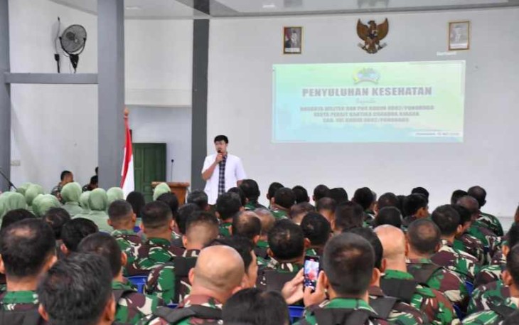 Penyuluhan kesehatan prajurit Kodim 0802 Ponorogo 