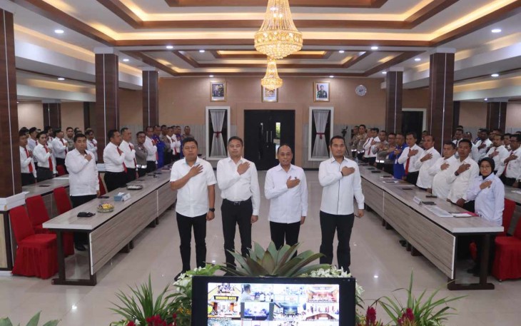 Coaching Clinic Bid Labfor Polda Jatim di Mapolda Kalteng, Kamis (22/5)
