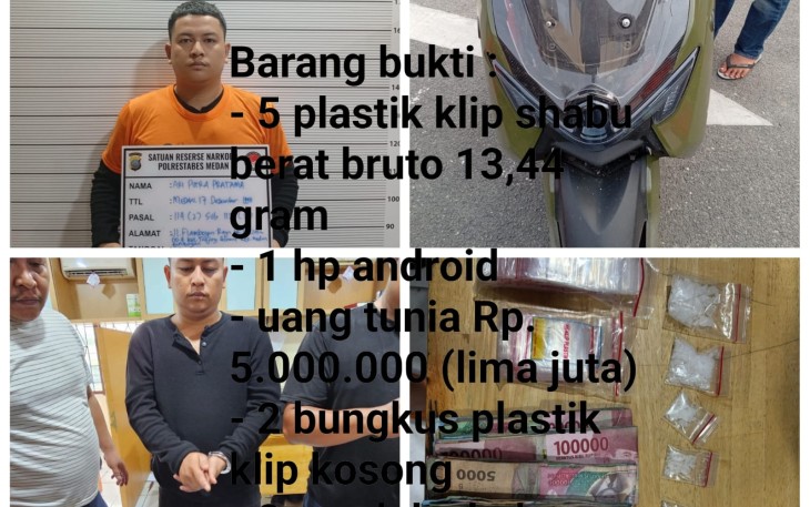 Diduga Pelaku Pengedar Sabu.