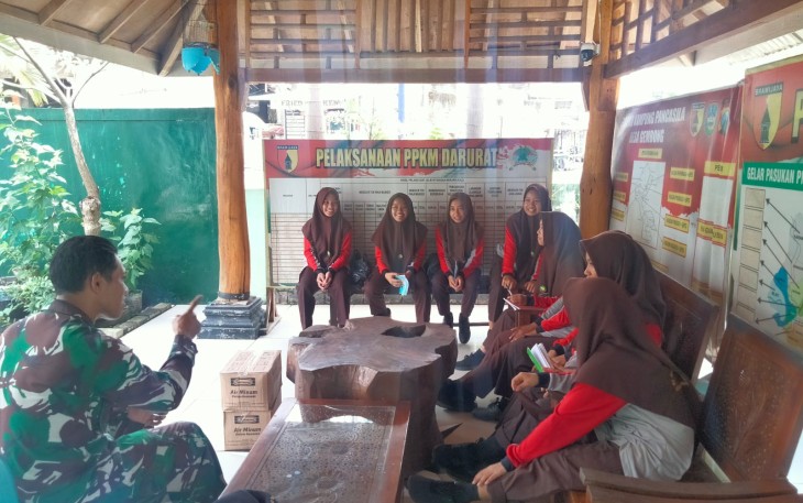 Peran Aktif Babinsa 0801/03 Arjosari Beri Pelatihan Pada Pramuka Saka Wira Kartika
