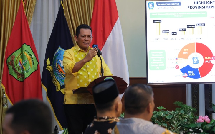Gubernur Provinsi Kepulauan Riau (Kepri) H. Ansar Ahmad menjamu Ketua Dewan Perwakilan Daerah (DPD) Republik Indonesia Sultan Bachtiar Najamudin dalam sebuah jamuan makan malam yang berlangsung hangat di Gedung Daerah, Tanjungpinang, Minggu (8/6)