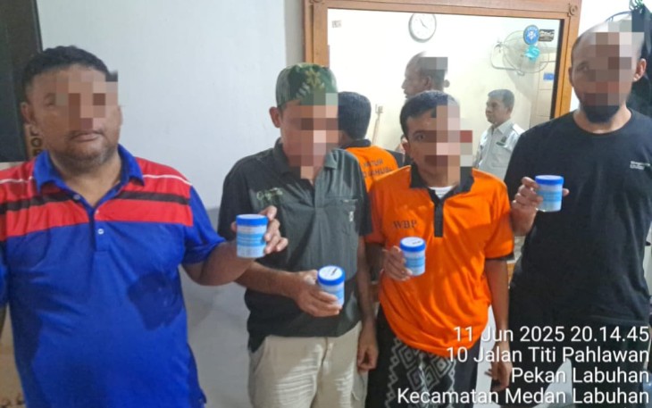 Rutan Labuhan Deli Lakukan Kegiatan Penggeledahan Blok Hunian Secara Rutin.