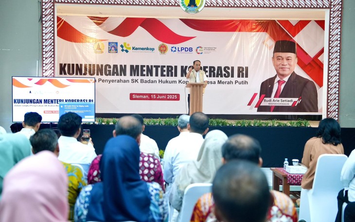 Menteri Koperasi (Menkop) Budi Arie Setiadi mengapresiasi Pemerintah Provinsi DI Yogyakarta