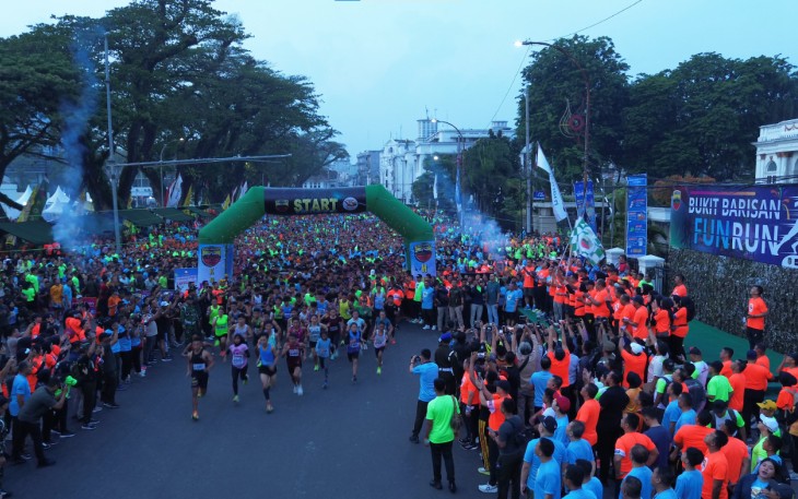 Kodam I/Bukit Barisan Sukses Gelar Kegiatan Fun RUN 5K di Lapangan Merdeka.