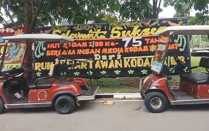 Rumah Wartawan Kodam I/Bukit Barisan Sampaikan Selamat Sukses HUT ke-75 Kodam I/Bukit Barisan.