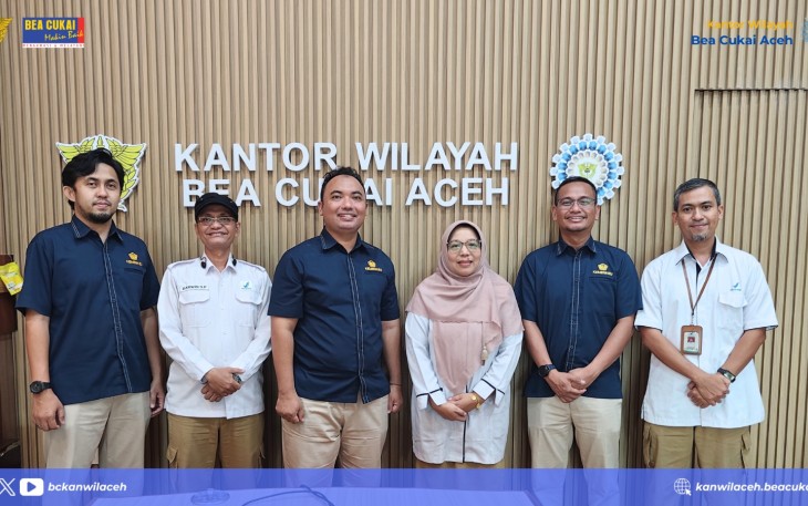 BPOM Aceh Kunjungi Kanwil Bea Cukai Aceh Bahas Penanganan Obat dan Makanan dari Luar Negeri