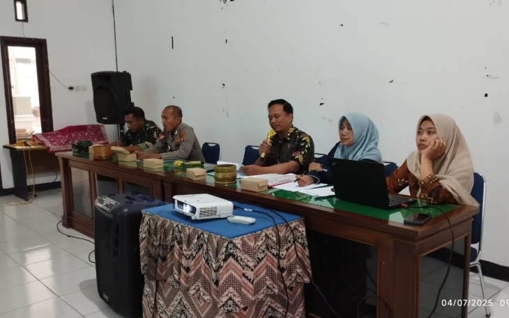 Babinsa Koramil 0801/06 Bandar Hadiri Rapat Pembentukan Panitia PHBN