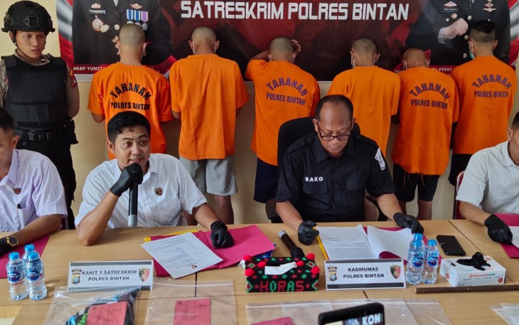 Konferensi Pers Polres Bintan