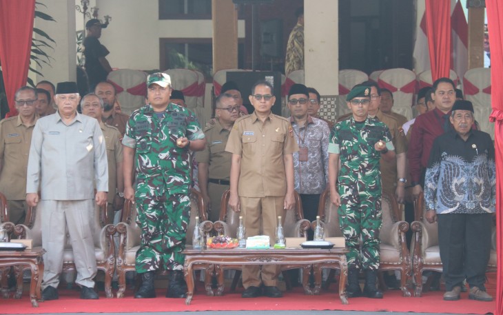 Dandim Ngawi Bersama Jajaran Forkopimda Hadiri Upacara Peringatan Hari Koprasi Ke 78