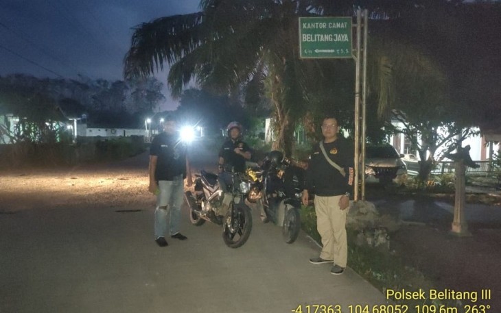 Personel Polsek Belitang III Gelar Patroli Huting