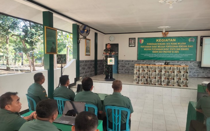 Kodim 0801/Pacitan Perkokoh Pertahanan Darat