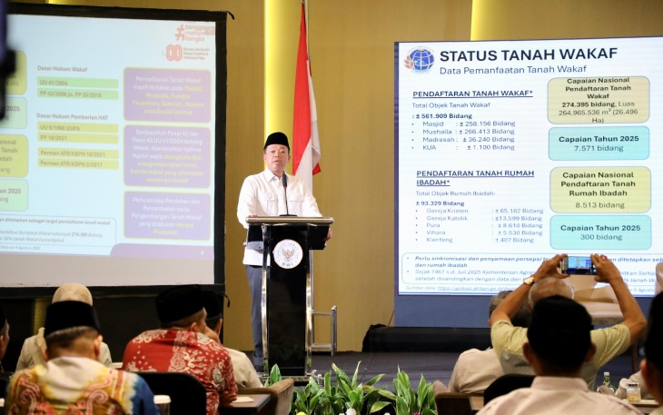 Menteri Agraria dan Tata Ruang/Kepala Badan Pertanahan Nasional (ATR/BPN), Nusron Wahid