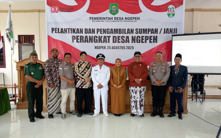 TNI dan Pemdes Ngepeh Bersatu Bangun Desa