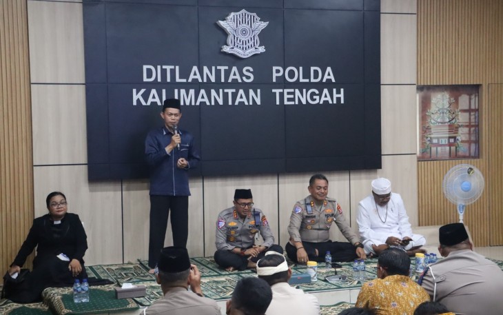 Ditlantas Polda Kalteng Gelar Doa Lintas Agama