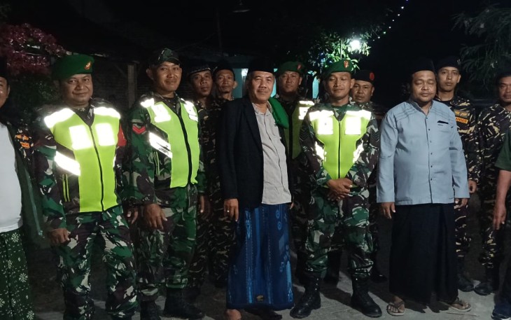 Patroli Kodim 0803/Madiun dan Banser