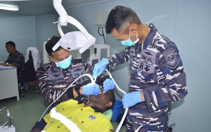 TNI AL Gelar Bakti Sosial dan Kesehatan untuk Masyarakat Papua Nugini 
