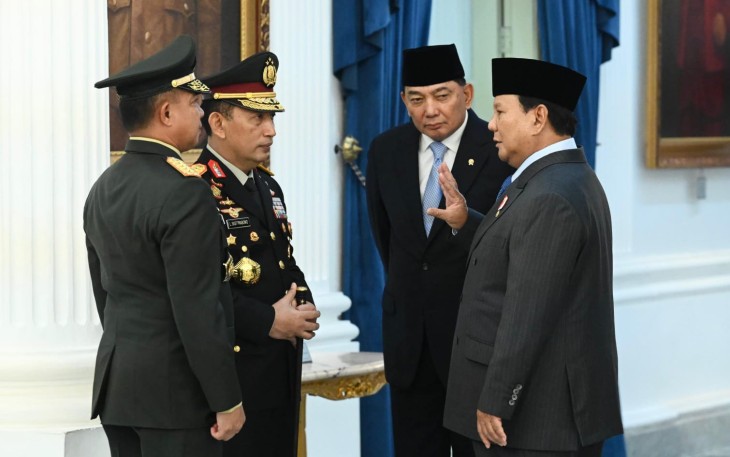 Panglima TNI Hadiri Penganugerahan Pangkat Istimewa dan Pelantikan Menteri Kabinet Merah Putih di Istana Negara