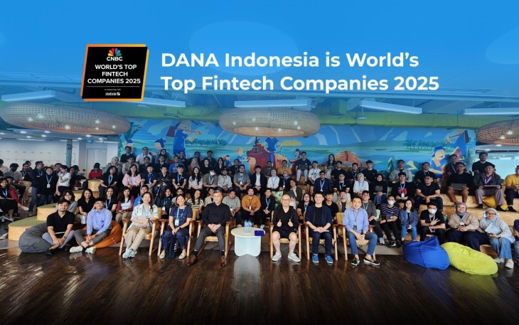 DANA berhasil masuk dalam daftar World’s Top Fintech Companies 2025