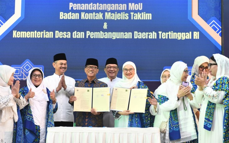 Perkokoh Moral dan Spiritual Warga Desa, Mendes Yandri MoU dengan BKMT